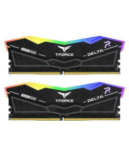 Team T-Force Delta RGB 32GB Kit (2 x 16GB), DDR5, 6000MHz (PC5-48000), CL30, ECC, AMD EXPO & XMP 3.0, PMIC, DIMM Memory, Black