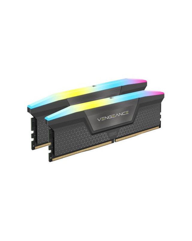 Corsair Vengeance RGB 32GB Kit (2 x 16GB), DDR5, 6400MHz, CL36, 1.35V, PMIC, AMD EXPO & Intel XMP 3.0, Grey, DIMM Memory