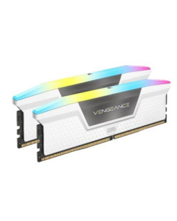 Corsair Vengeance RGB 32GB Kit (2 x 16GB), DDR5, 6000MHz, CL30, 1.4V, XMP 3.0, PMIC, White, DIMM Memory