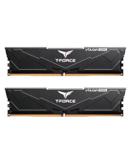 Team T-Force Vulcan 64GB Kit (2 x 32GB), DDR5, 6400MHz (PC5-51200), CL34, ECC, AMD EXPO & Intel XMP 3.0, PMIC, DIMM Memory, Black