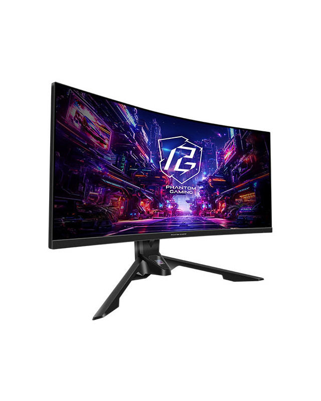 Asrock 34" WQHD Curved Gaming Monitor (PG34QRT3A), 3440 x 1440, 1ms, 2 HDMI, 2 DP, 180Hz, Mini-OLED, Tilt/Swivel/Height Adjust., RGB, VESA