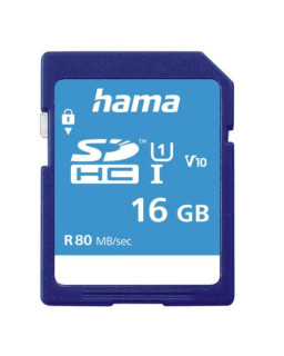 Hama 16GB SDHC Card, UHS-I Class 10, 80MB/s