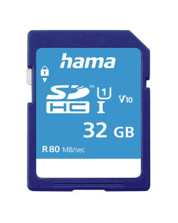 Hama 32GB SDHC Card, UHS-I Class 10, 80MB/s