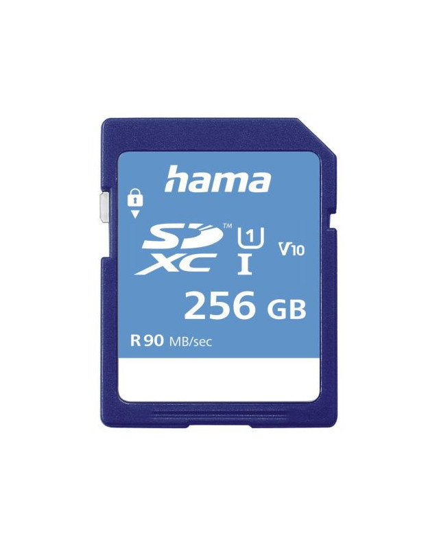 Hama 256GB SDXC Card, UHS-I Class 10, 90MB/s