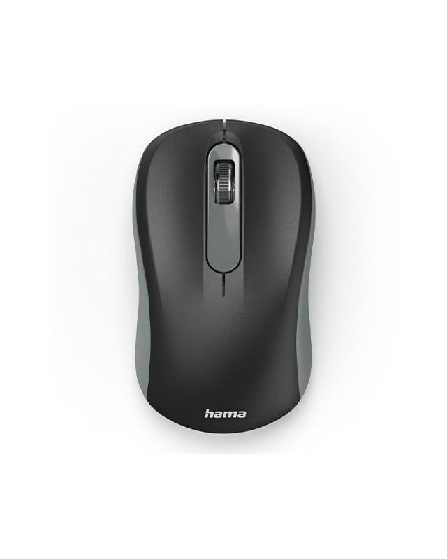 Hama AMW-200 Wireless Optical Mouse, 3 Buttons, USB Nano Receiver, 	Black/Grey