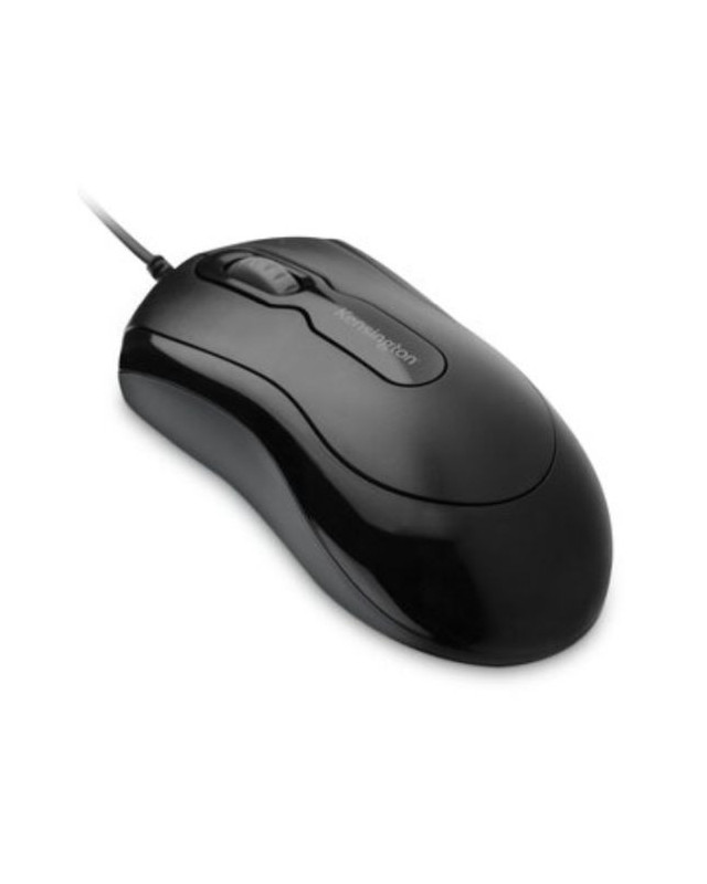 Kensington Mouse-in-a-Box EQ Wired Ambidextrous Optical Mouse, USB-A, 1000 DPI, 3 Buttons, Black