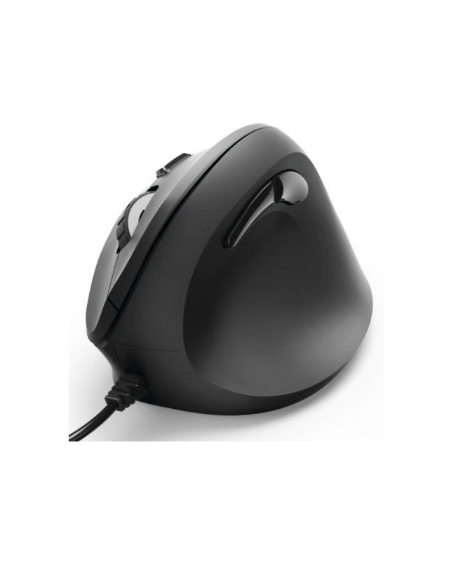 Hama Vertical Ergonomic EMC-500 Wired Optical Mouse, 6 Buttons, 1000-1800 DPI, Black *Right Handed version*