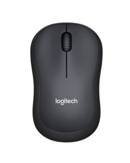 Logitech M220 Silent Wireless Optical Mouse, SilentTouch Tech, 3 Buttons, 1000DPI, Charcoal, OEM