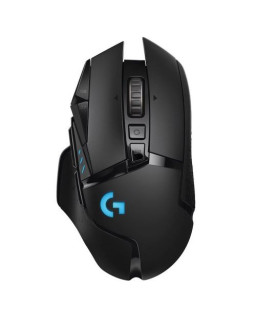 Logitech G502 LIGHTSPEED Wireless/Wired RGB Gaming Mouse, HERO 25K sensor, 25600 DPI, PTFE Feet, Adjustable Weights, Black