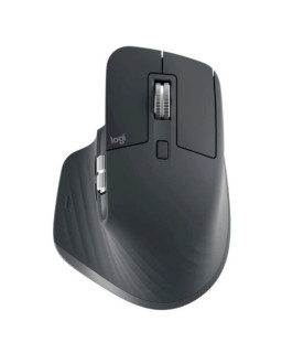 Logitech MX Master 3S Wireless Ergonomic Mouse, Quiet Clicks, 8K DPI Any-Surface Tracking, Customisation App, Graphite