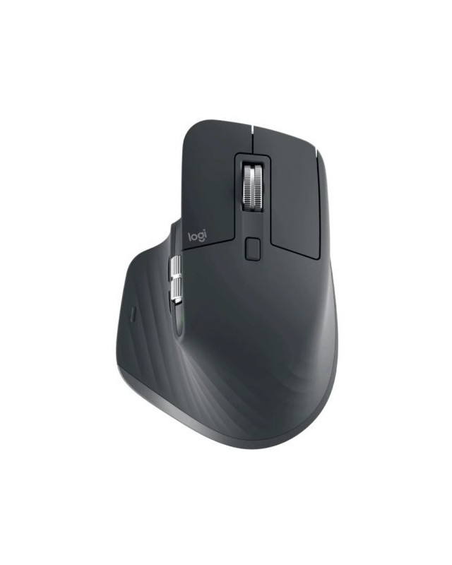 Logitech MX Master 3S Wireless Ergonomic Mouse, Quiet Clicks, 8K DPI Any-Surface Tracking, Customisation App, Graphite
