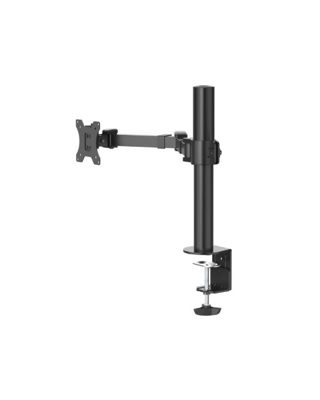 Hama Full-Motion Single Monitor Arm, 13-35" Monitors, Height-Adjustable, Swivel/Tilt, Pull-Out, Clamp