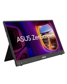 Asus 15.6" Portable IPS Monitor (ZenScreen MB16AHV), 1920 x 1080, HDMI, USB-C, USB-powered, Auto-rotatable, Antibacterial, Smart Stand & Sleeve inc.