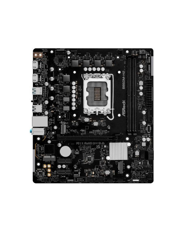 Asrock B860M-H2, Intel B860, 1851, Micro ATX, 2 DDR5, 2 HDMI, GB LAN, 2x M.2