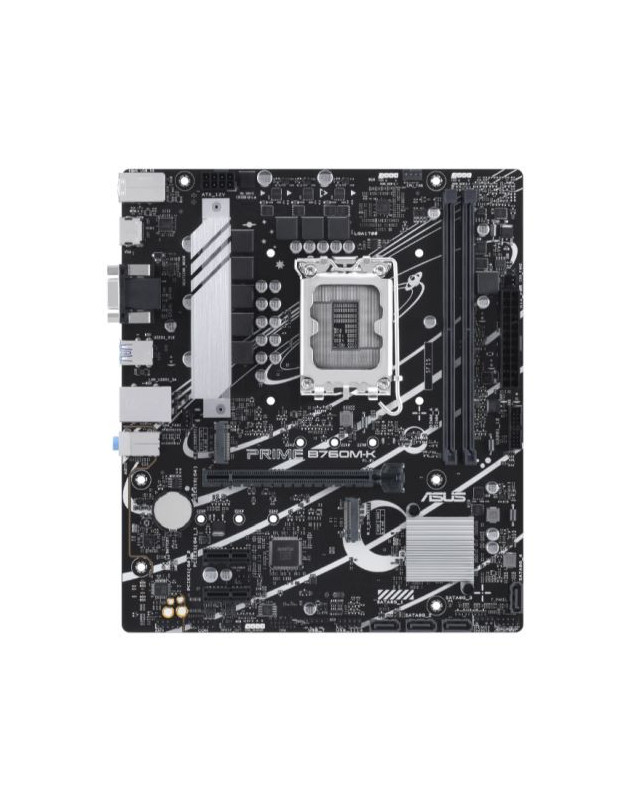 Asus PRIME B760M-K, Intel B760, 1700, Micro ATX, 2 DDR5, VGA, HDMI, 2.5G LAN, PCIe4, 2x M.2