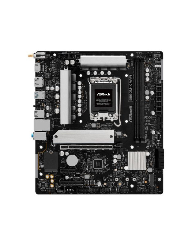 Asrock B860M-X WIFI, Intel B860, 1851, Micro ATX, 2 DDR5, HDMI, DP, Wi-Fi 6E, 2.5G LAN, 2x M.2