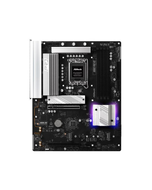Asrock B860 PRO RS, Intel B860, 1851, ATX, 4 DDR5, HDMI, DP, 2.5G LAN, RGB, 3x M.2