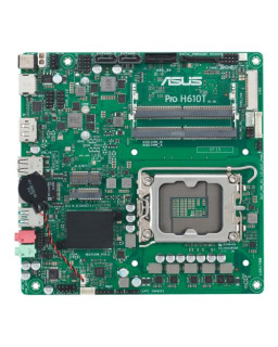 Asus PRO H610T-CSM - Corporate Stable Model, Intel H610, 1700, Thin Mini ITX, 2 DDR5 SO-DIMM, HDMI, DP, LVDS, 19v DC in, 1x M.2