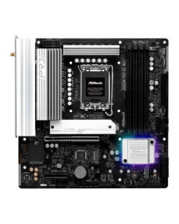 Asrock B860M PRO RS WIFI, Intel B860, 1851, Micro ATX, 4 DDR5, HDMI, DP, Wi-Fi 6E, 2.5G LAN, RGB, 3x M.2