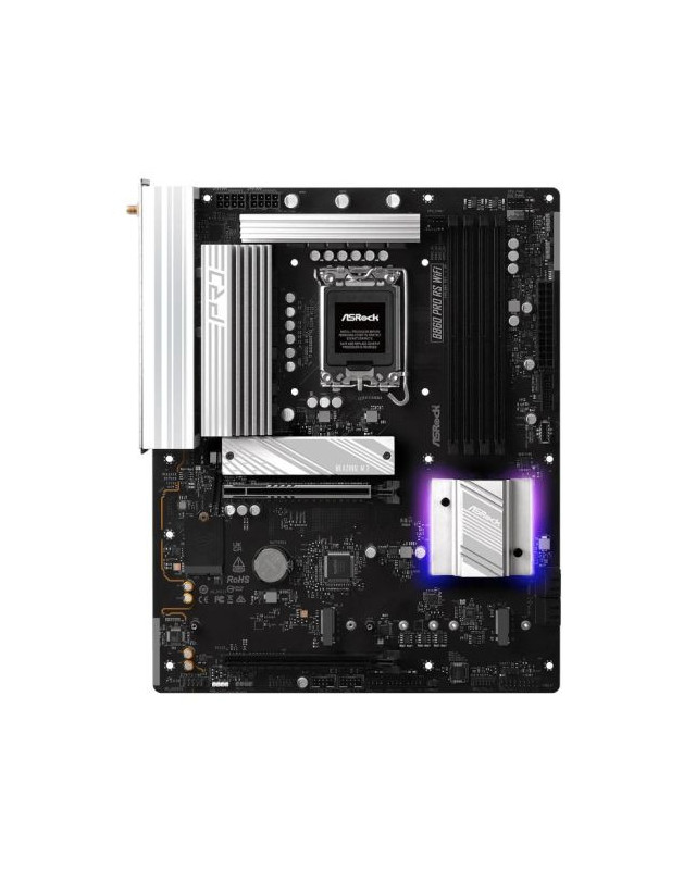 Asrock B860 PRO RS WIFI, Intel B860, 1851, ATX, 4 DDR5, HDMI, DP, Wi-Fi 6E, 2.5G LAN, RGB, 3x M.2