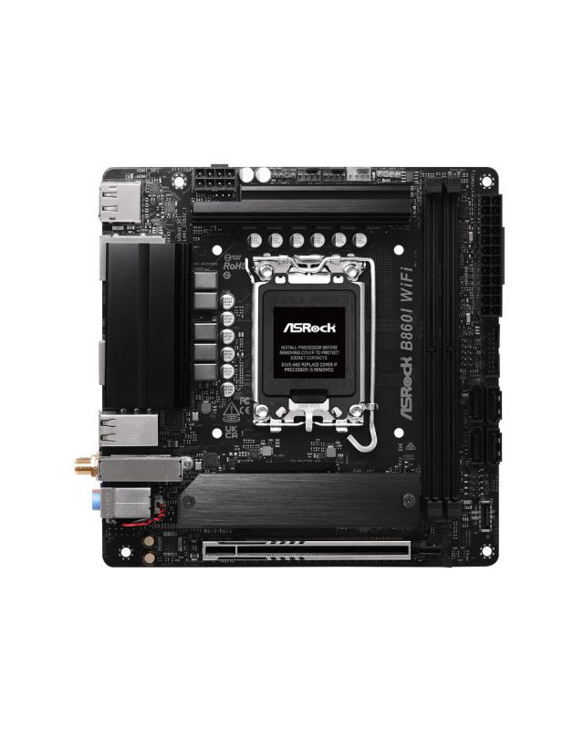 Asrock B860I WIFI, Intel B860, 1851, Mini ITX, 2 DDR5, HDMI, DP, Wi-Fi 6E, 2.5G & GB LAN, 2x M.2