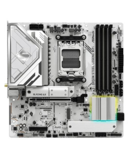 Asrock B850M STEEL LEGEND WIFI, AMD B850, AM5, Micro ATX, 4 DDR5, HDMI, DP, Wi-Fi 7, 2.5G LAN, RGB, 3x M.2