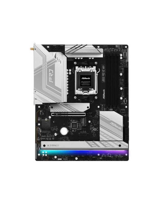 Asrock B850 PRO RS WIFI, AMD B850, AM5,  ATX, 4 DDR5, HDMI, USB-C (DP-alt), Wi-Fi 6E, 2.5G LAN, RGB, 4x M.2