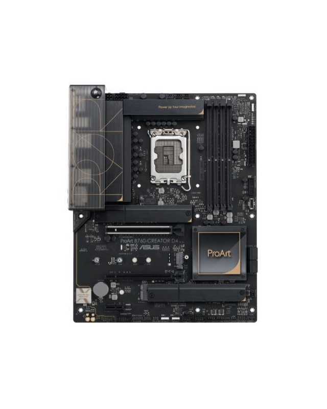 Asus PROART B760-CREATOR D4, Intel B760, 1700, ATX, 4 DDR4, HDMI, DP, 2.5G LAN, PCIe5, 3x M.2, Creator Hub