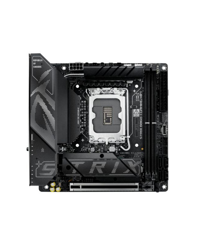 Asus ROG STRIX B860-I GAMING WIFI, Intel B860, 1851, Mini ITX, 2 DDR5, HDMI, DP, TB4, Wi-Fi 7, 2.5G LAN, 2x M.2