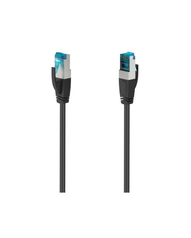 Hama CAT6a Patch Cable, S/FTP Shielded, 10 Metres, Black