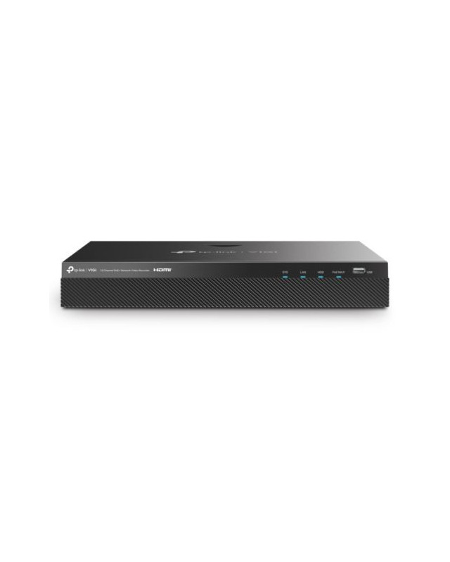 TP-LINK (VIGI NVR2016H-16MP) 16 Channel PoE+ Network Video Recorder, 16-Channel Live View, 4K HDMI Output, 140W PoE Budget, 2x SATA, H.265+