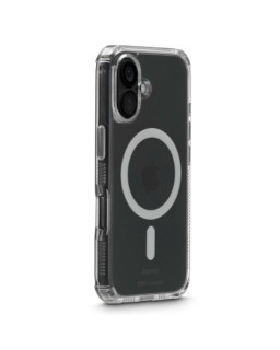 Hama (Extreme Protect) MagCase Mobile Phone Case for Apple iPhone 16, Transparent, Shock & Scratch Resistant