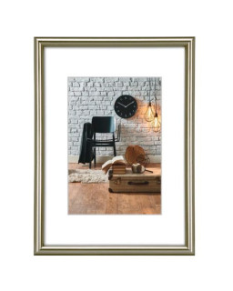 Hama Sevilla Decor Plastic A4 Picture Frame, 15 x 20 cm Pictures, Wall Mount, Grey Matt