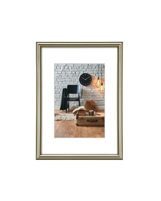 Hama Sevilla Decor Plastic A4 Picture Frame, 15 x 20 cm Pictures, Wall Mount, Grey Matt
