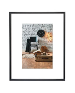 Hama Sevilla Plastic A4 Picture Frame, 15 x 20 cm Pictures, Wall Mount, Black
