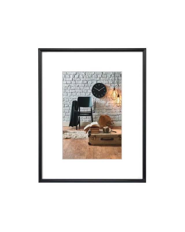 Hama Sevilla Plastic A4 Picture Frame, 15 x 20 cm Pictures, Wall Mount, Black