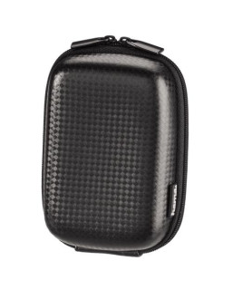 Hama Hardcase 60L Carbon Style Compact Camera Case, Belt Loop, Neck Strap, Black, 7 x 4 x 11 cm Compartment