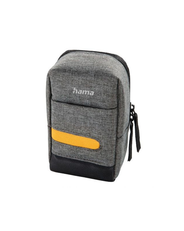 Hama Terra 90M Compact Camera Case, Belt Loop, Neck Strap, Grey, 7.5 x 4.5 x 13 cm Compartment