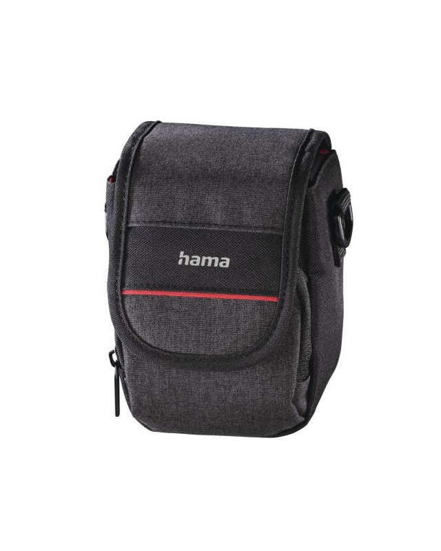 Hama Valletta 90 Compact Camera Case, Belt Loop, Shoulder Strap, Black, 9 x 8 x 13 cm Compartment