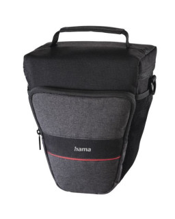 Hama Valletta 130 Colt Camera Case, Belt Loop, Shoulder Strap, Black, 16 x 10 x 21 cm Compartment