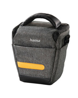 Hama Terra 110 Colt Camera Case, Belt Loop, Shoulder Strap, Grey, 16 x 10 x 16 cm Compartment