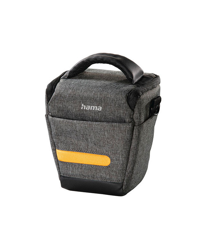 Hama Terra 110 Colt Camera Case, Belt Loop, Shoulder Strap, Grey, 16 x 10 x 16 cm Compartment