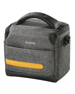 Hama Terra 110 Camera Bag, Belt Loop, Shoulder Strap, Removable Divider, Grey, 15.5 x 10 x 13 cm Compartment