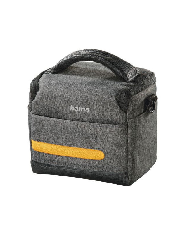 Hama Terra 110 Camera Bag, Belt Loop, Shoulder Strap, Removable Divider, Grey, 15.5 x 10 x 13 cm Compartment