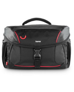 Hama Phoenix 170 Camera Bag, Multiple Pockets, Trolley Strap, Rain Protection Hood, Tripod Holders, Black, 36 x 22 x 23 cm Compartment