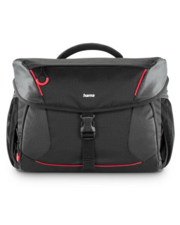 Hama Phoenix 200 Camera Bag, Multiple Pockets, Trolley Strap, Rain Protection Hood, Tripod Holders, Black, 38 x 22 x 27 cm Compartment