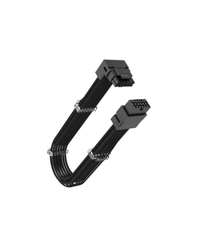 Akasa G-Nexus PX16 90 Degree 12VHPWR Cable, 12+4-pin to 12+4-pin Extension Cable, Supports up to 600W, 300mm
