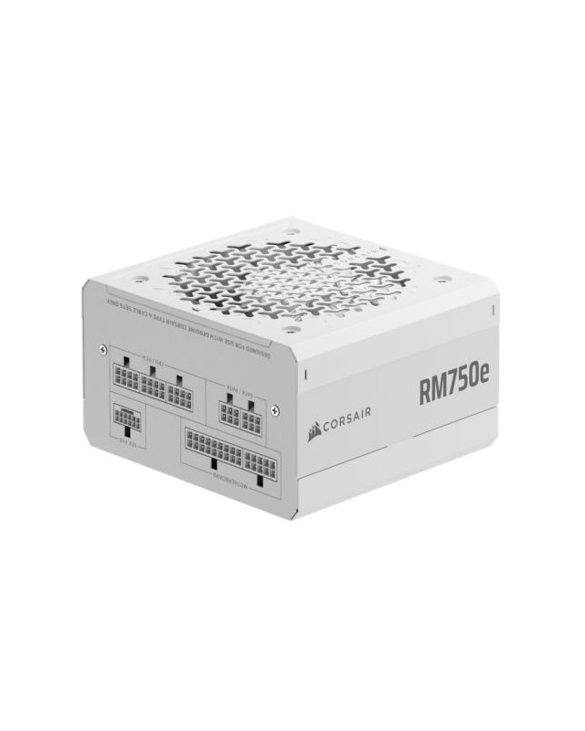 Corsair 750W RMe Series RM750e PSU, Fully Modular, Low-Noise, Cybenetics Gold, Zero RPM Mode, ATX 3.1, PCIe 5.1, White