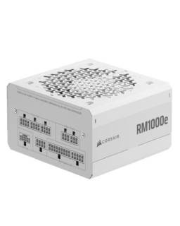 Corsair 1000W RMe Series RM1000e PSU, Fully Modular, Low-Noise, Cybenetics Gold, Zero RPM Mode, ATX 3.1, PCIe 5.1, White