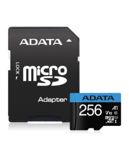 ADATA 256GB Premier Micro SDXC Card with SD Adapter, UHS-I Class 10, A1 App Performance, 85MB/s